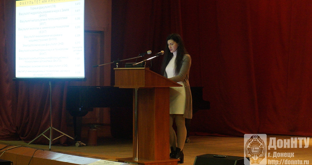 О перспективах карьеры для выпускников ДонНТУ рассказала М. С. Репенко