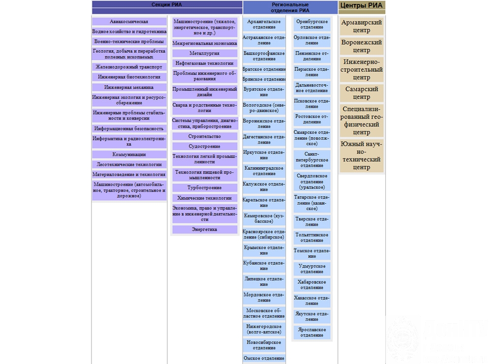 Структура РИА